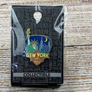 Hard Rock Cafe New York Statue of‎ Liberty City Skyline Core Greetings Pin New